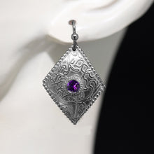 Load image into Gallery viewer, Purple Amethyst Diamond-Shaped: Made-to-Order