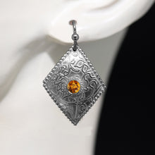Load image into Gallery viewer, Golden Yellow Citrines Diamond-Shaped: Made-to-order