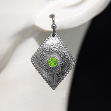 Load image into Gallery viewer, Green Peridot Diamond-Shaped: Made-to-order