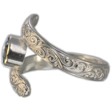 Load image into Gallery viewer, London Blue Topaz Swirl Ring Size 9.5
