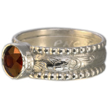 Load image into Gallery viewer, Mozambique Red Garnet Classic Band Size 7.5
