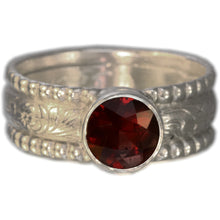 Load image into Gallery viewer, Mozambique Red Garnet Classic Band Size 7.5
