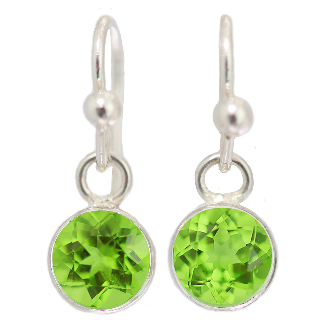 Green 7mm Peridot Colour Drops:  Made-to-order