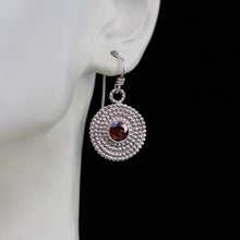 Load image into Gallery viewer, Red Garnets Beaded Silver Setting:  Made-to-Order
